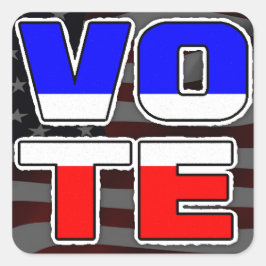 Pegatina Cuadrada VOTAR a Pegatinas políticos