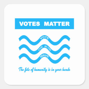 Pegatina Cuadrada Votos importantes