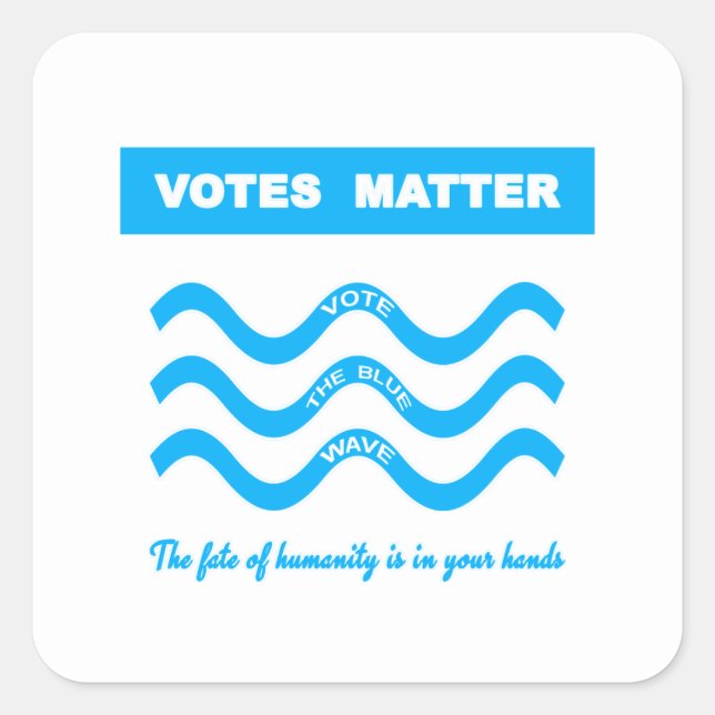 Pegatina Cuadrada Votos importantes (Anverso)