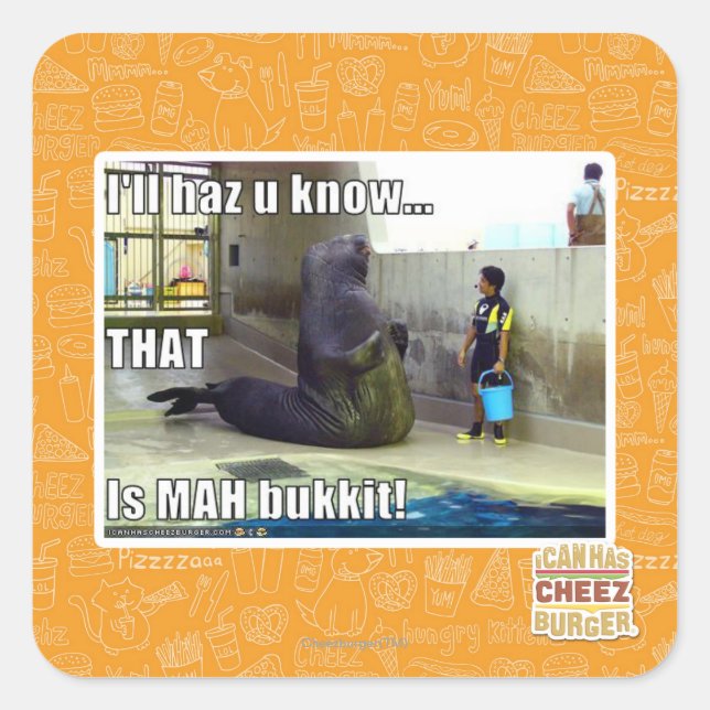 Pegatina Cuadrada Voy a hacer que lo sepas. (Anverso)