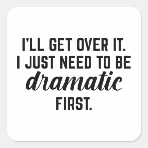 Pegatina Cuadrada Voy a superarlo