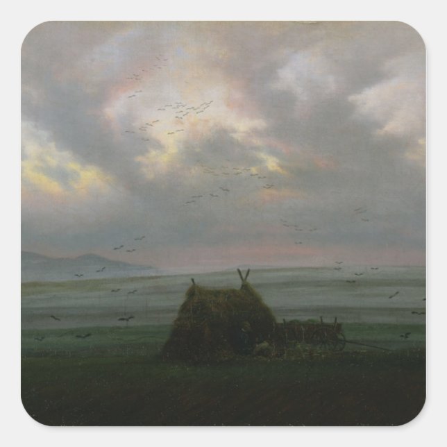 Pegatina Cuadrada Waft of Mist, c. 1818-20 (Anverso)