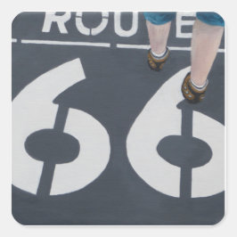 Pegatina Cuadrada Wander Boldly