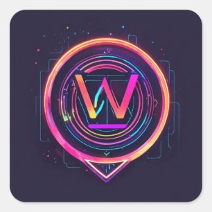 Pegatina Cuadrada Wander Wisely