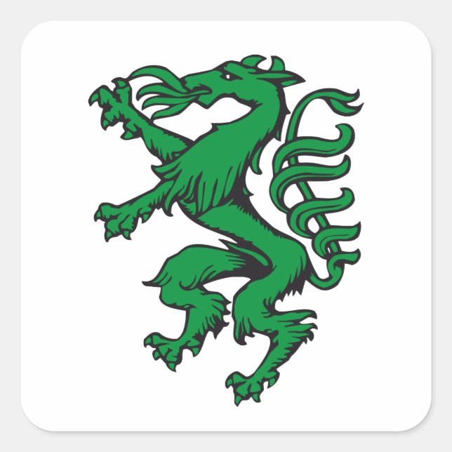 Pegatina Cuadrada Wappen Panther Steiermark Österreich  (Anverso)