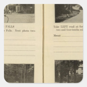 Pegatina Cuadrada Wappingers cae en la aldea de Fishkill