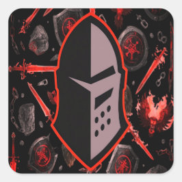 Pegatina Cuadrada Warrior Quote Sticker  Motivation That Sticks