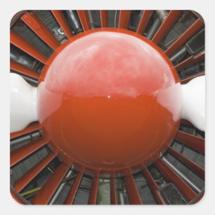 Pegatina Cuadrada Washington, Olympia, airshow militar. 5