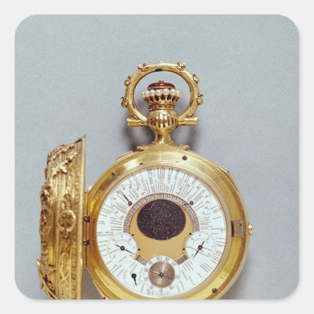 Pegatina Cuadrada Watch, 1897-1901 (Anverso)