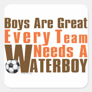 Pegatina Cuadrada Waterboy Soccer