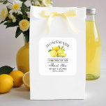 Pegatina Cuadrada Watercolor Lemons Limoncello Boda Gracias<br><div class="desc">Elegante acuarela Lemones Limoncello Casero Boda Gracias Pegatinas</div>