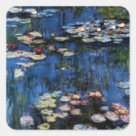 Pegatina Cuadrada Waterlilies; 1914