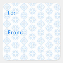 Pegatina Cuadrada Weasel Snowflake Sticker