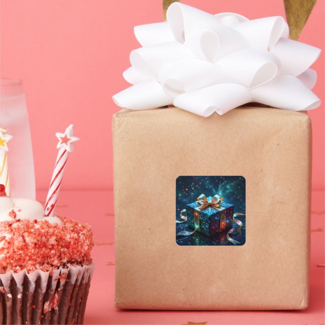 Pegatina Cuadrada „Weihnachtliche Harmonie“ (Fiesta)