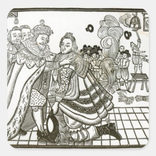 Pegatina Cuadrada Welcome Home de príncipe Charles de España, 1623