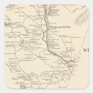 Pegatina Cuadrada Wentworth, Grafton Co