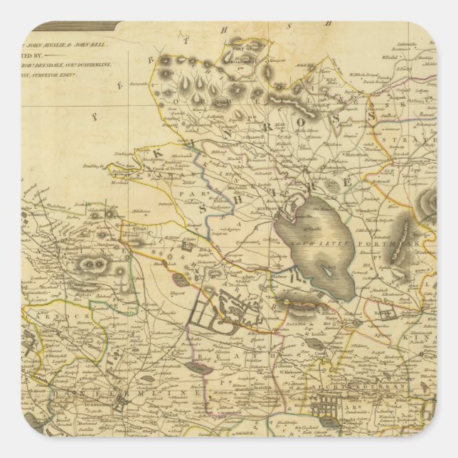 Pegatina Cuadrada West Fife (Anverso)