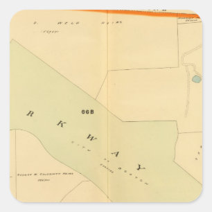 Pegatina Cuadrada West Roxbury, Massachusetts 4