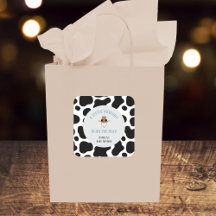 Western Cowboy Rodeo Cow Print Boy Baby Shower