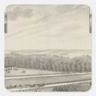 Pegatina Cuadrada Western Driving and Exhibition Park, Kansas