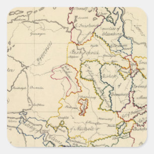 Pegatina Cuadrada Westfalia