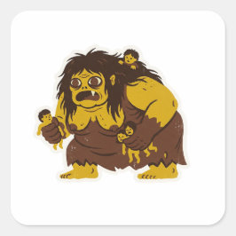 Pegatina Cuadrada Wewe Gombel