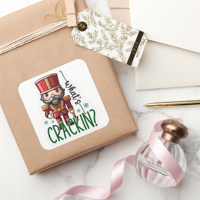 Pegatina Cuadrada What's Crackin Sticker Set (Regalar)