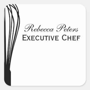 Pegatina Cuadrada Whisk
