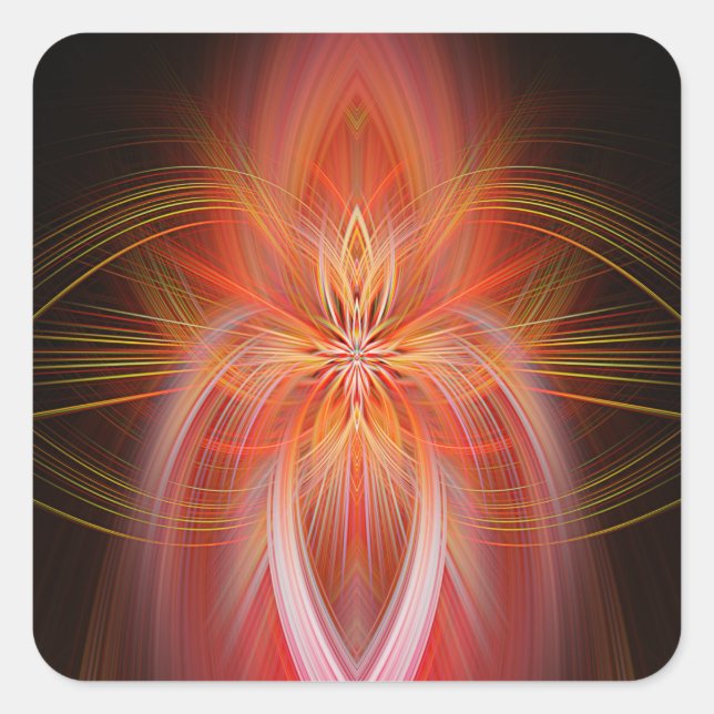 Pegatina Cuadrada Wild Iris (Anverso)