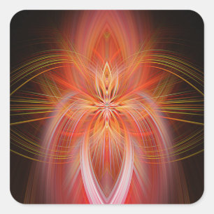 Pegatina Cuadrada Wild Iris