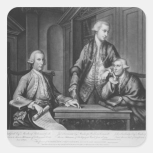 Pegatina Cuadrada William Beckford James Townsend