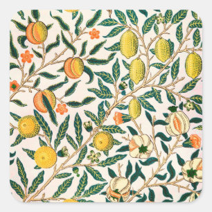 Pegatina Cuadrada William Morris Fruit Y Pomegranate