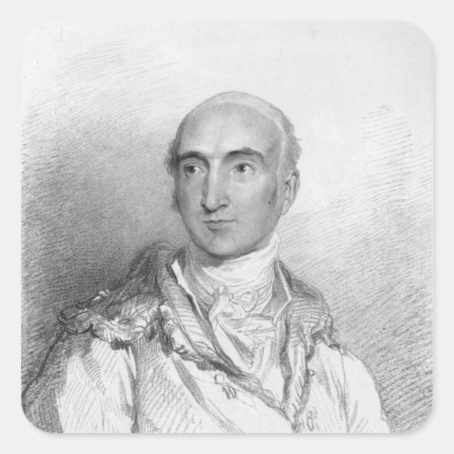 Pegatina Cuadrada William So the by (Anverso)