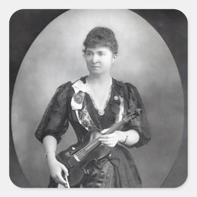 Pegatina Cuadrada Wilma Norma Neruda, Lady Halle (Anverso)