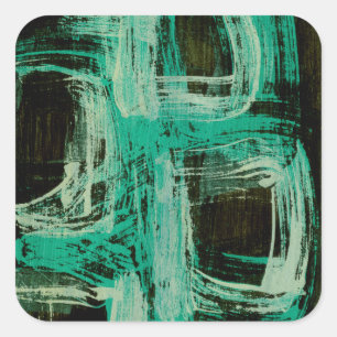 Pegatina Cuadrada Windows Aquamarine I