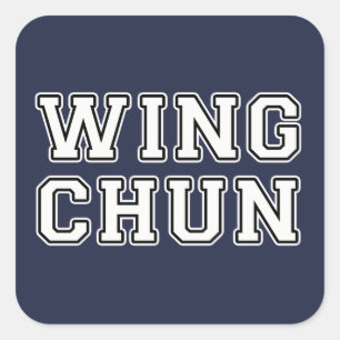 Pegatina Cuadrada Wing Chun