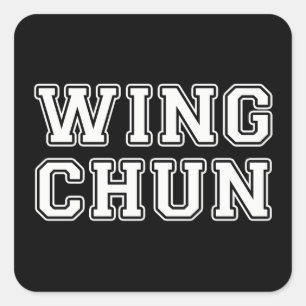 Pegatina Cuadrada Wing Chun