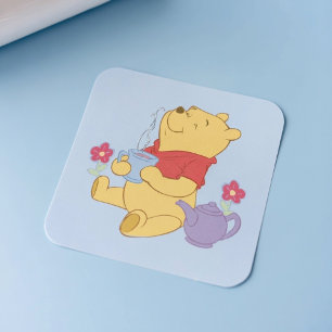 Pegatina Cuadrada Winnie de Pooh