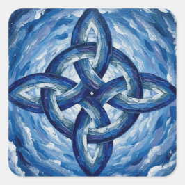 Pegatina Cuadrada WitchesKnotFantasySky