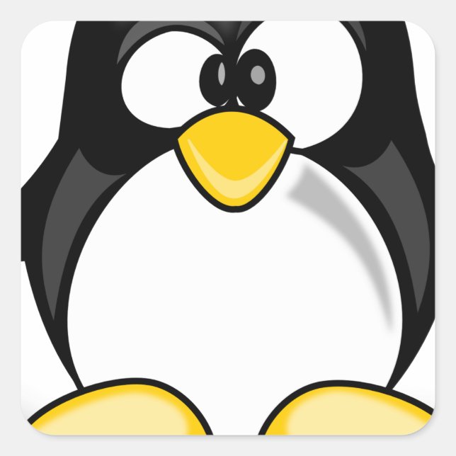 Pegatina Cuadrada Wobbly Pete (Anverso)