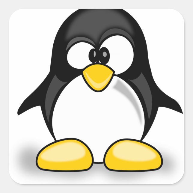 Pegatina Cuadrada Wobbly Pete (Anverso)