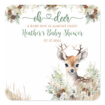 Woodland Deer Baby Shower Boy