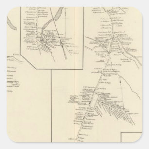 Pegatina Cuadrada Woodsville PO