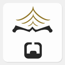 Pegatina Cuadrada Worf Sticker