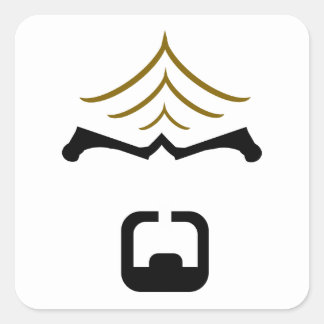 Pegatina Cuadrada Worf Sticker