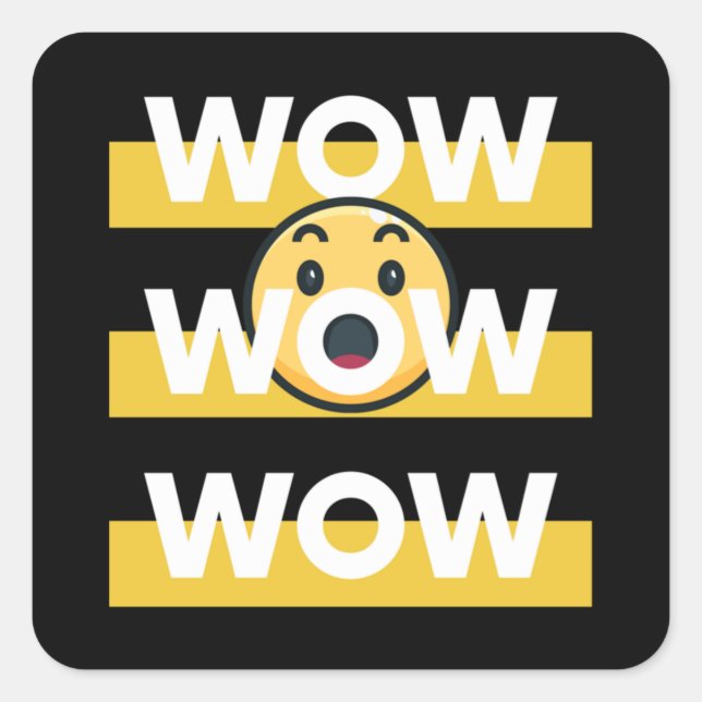 Pegatina Cuadrada wow free day Classic (Anverso)