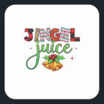 Pegatina Cuadrada Xmas Gift Jingle Juice<br><div class="desc">Xmas Gift Jingle Juice</div>