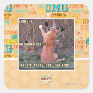 Pegatina Cuadrada Xtreme PattyCake Challenge