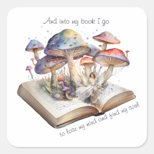 Pegatina Cuadrada Y En Mi Libro Voy A Perder La Mente Y Encontrar...