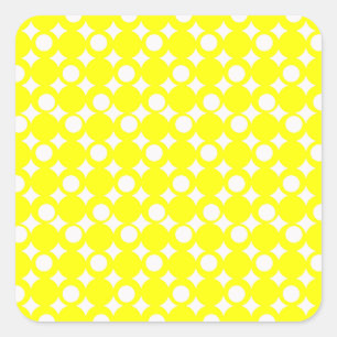 Pegatina Cuadrada Yellow Mod Ball Design @ Emporio Moffa
